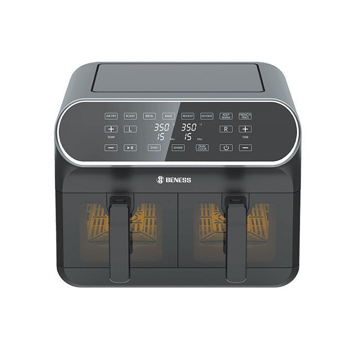 سرخ کن بدون روغن دوقلو بنس مدل BA-D801T