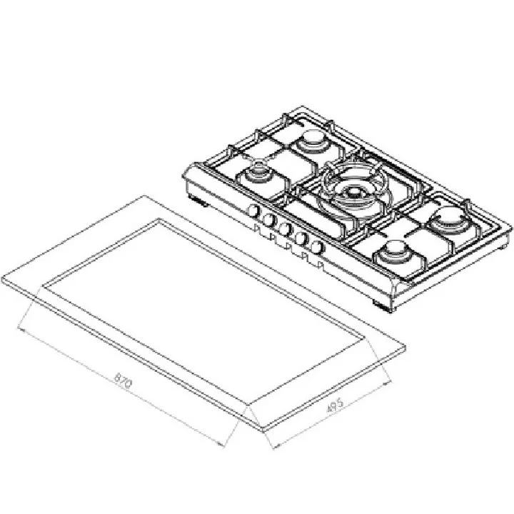 اجاق گاز رومیزی کن مدل ISD505