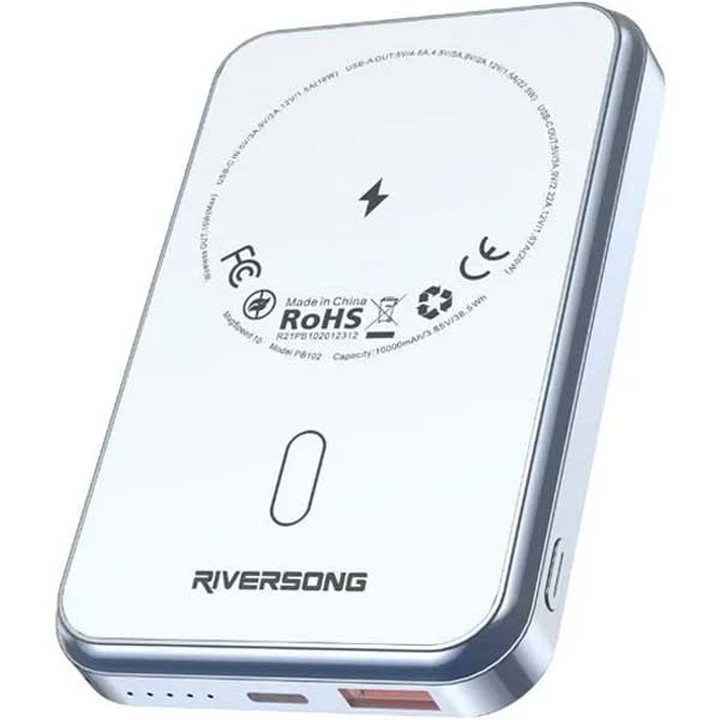 پاوربانک 10000 میلی آمپری ریورسانگ 22.5 وات مدل Riversong MagSpeed 10 PB102