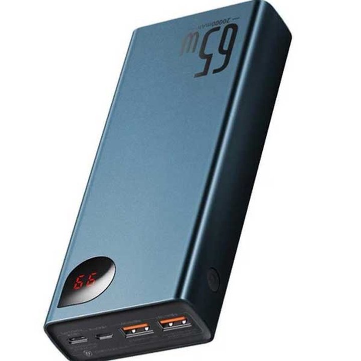 پاوربانک 20000 میلی‌آمپر 65W بیسوس مدل Baseus Adaman PPIMDA Digital Display PPIMDA-D
