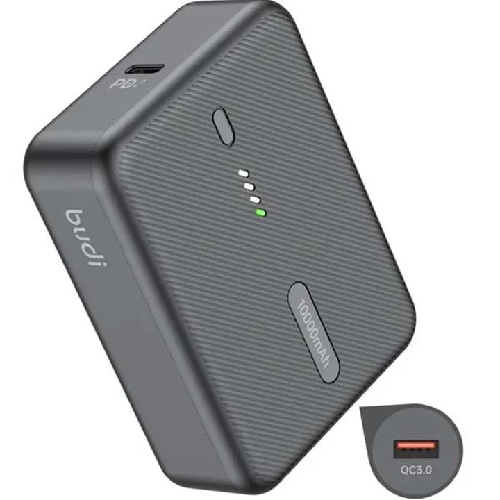 پاوربانک بودی 10000 میلی آمپر 22.5 وات مدل Budi PB097