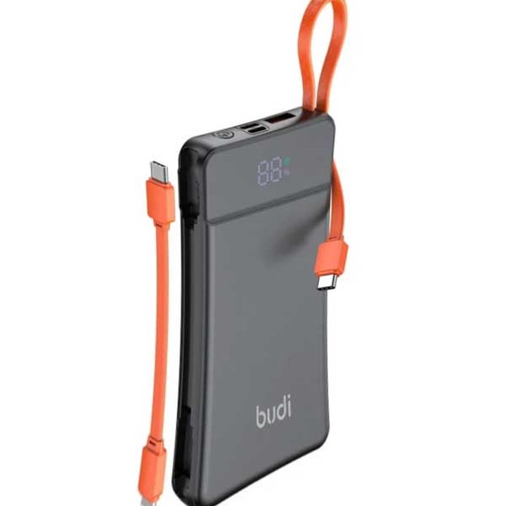 پاوربانک بودی 10000 میلی آمپر 22.5 وات مدل Budi PB085B