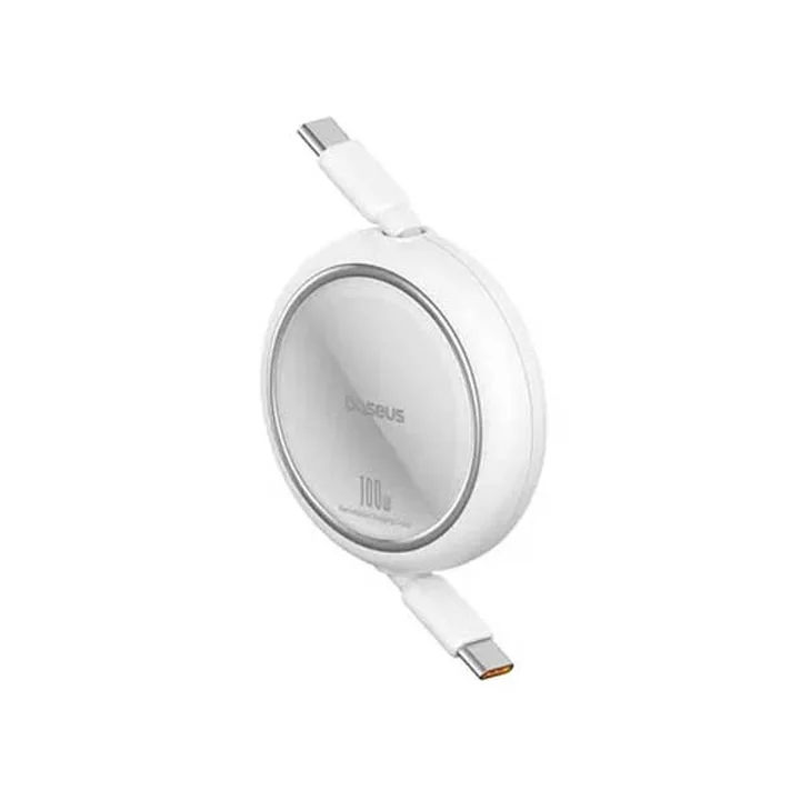 کابل تبدیل Type-C به Type-C باسئوس مدل Free2Draw Mini Retractable 100W