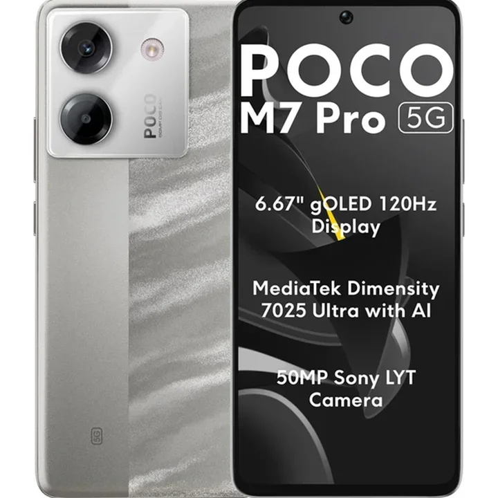 گوشی موبایل شیائومی Poco M7 Pro 5G ظرفیت 256 رم 8 گیگابایت