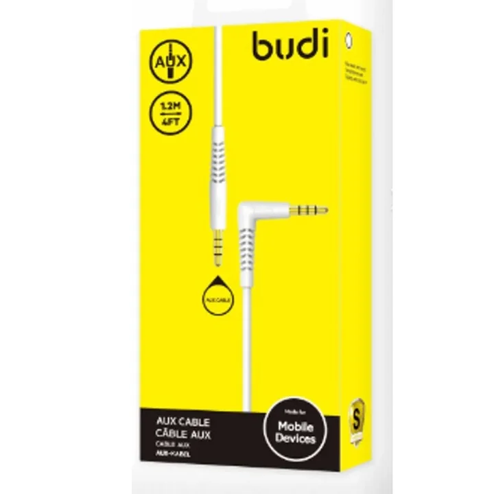 کابل AUX به AUX بودی مدل Budi DC150X9012 طول 1.2 متر