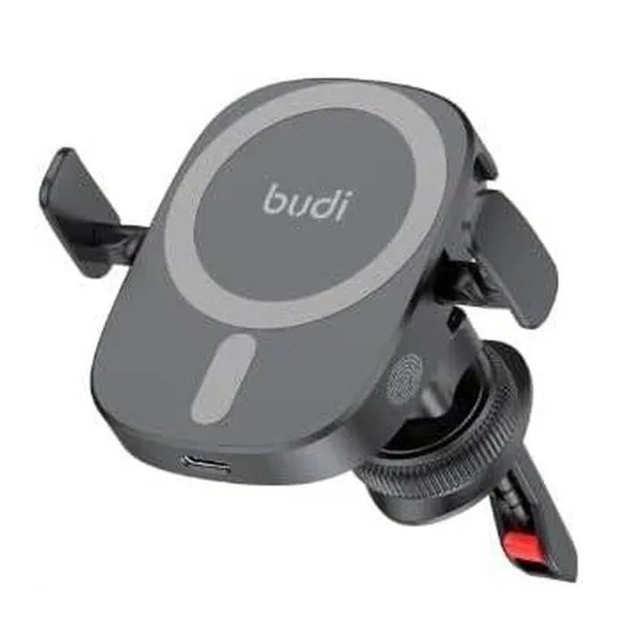 پایه نگهدارنده و شارژر 15 وات بی سیم موبایل بودی مدل Budi CM570B