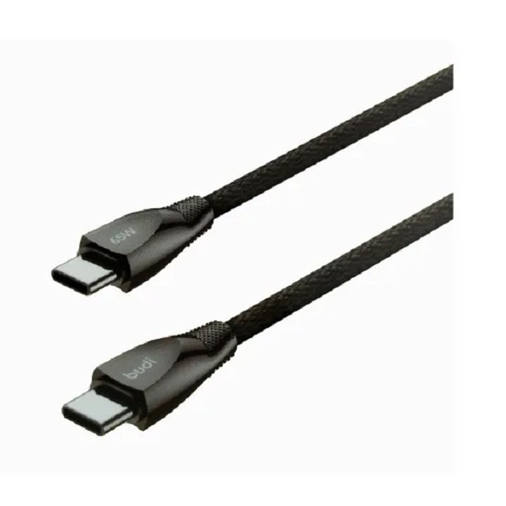 کابل شارژ کنفی ‌USB-C به ‌USB-C بودی مدل Budi DC128TT12B