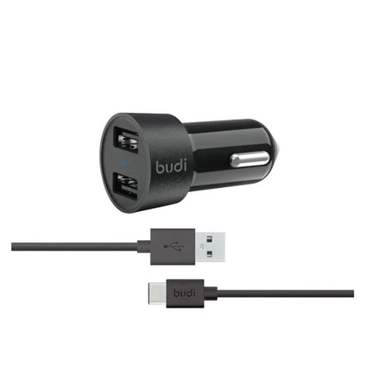 شارژر فندکی 24 وات بودی مدل Budi M8J622TB