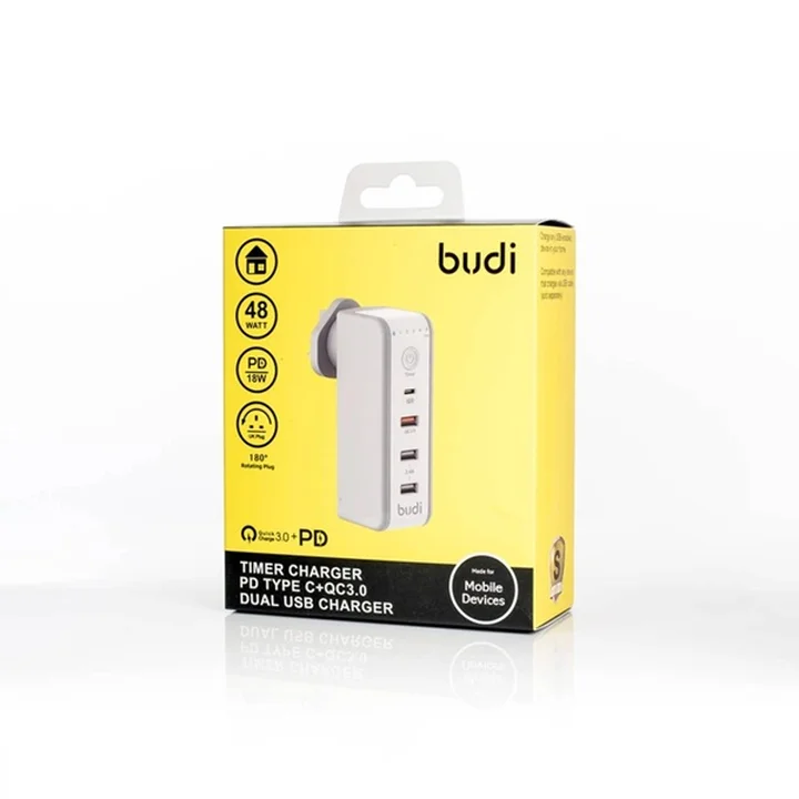 شارژر دیواری 30 وات بودی مدل Budi M8J301TE