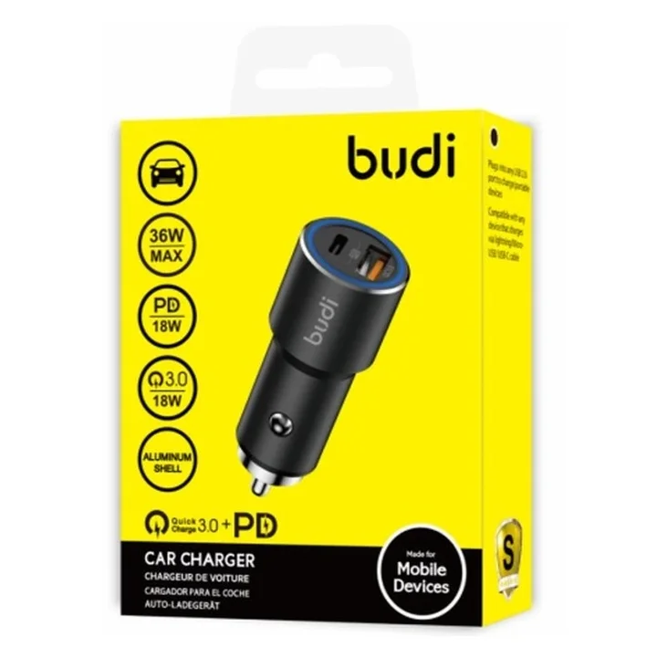 شارژر فندکی 36 وات بودی مدل Budi CC628TQB
