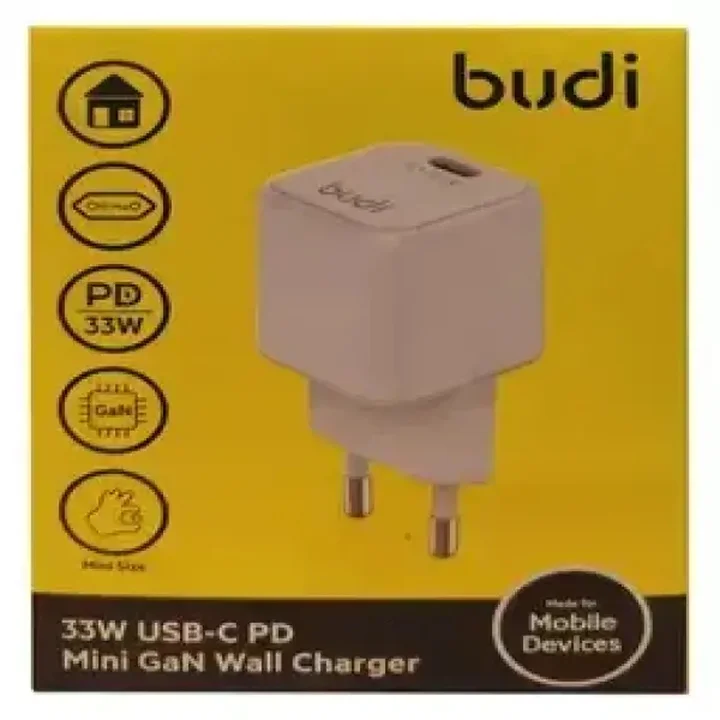 شارژر دیواری 33 وات بودی مدل Budi AC018EW