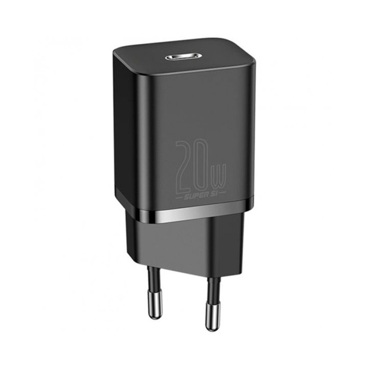 شارژر دیواری 20 وات باسئوس مدل Super Si Quick Charger 1C EU CCSUP-B