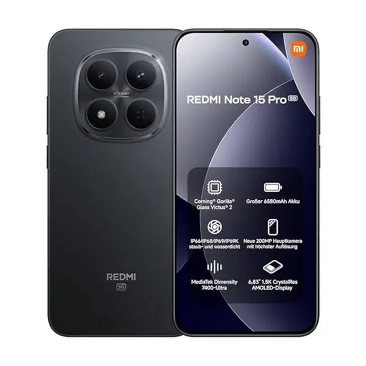 گوشی موبايل شیائومی مدل Redmi Note 15 Pro 5G ظرفیت 256 گیگابایت رم 12 گیگابایت